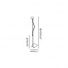 FARO FLASH LAMPARA COLGANTE NEGRO 1L