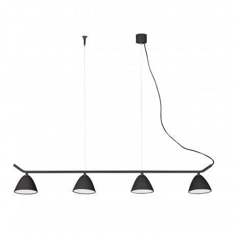 FARO FLASH LAMPARA COLGANTE NEGRO 4L