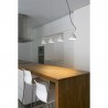 FARO FLASH LAMPARA COLGANTE NEGRO 4L
